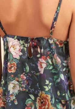 Next BUTTONED FRONT SET STANDARD - Nachtwäsche Set - Black Floral Print -Next 00088eb0fa154a2993f22f5061ada4cf