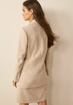 Next TEXTURED DOUBLE BREASTED STANDARD - Kurzmantel - Natural -Next 00c530eb9c7b4aeb81d9d12f51de135f