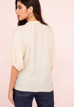 Next SHORT SLEEVE STANDARD - Bluse - Cream Floral -Next 03e61647a0414d3aa8a240b4db2b58cc