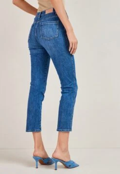 Next CROPPED - Jeans Straight Leg - Mid Blue -Next 04117e11a5f442e7a0c3473d150fc38b