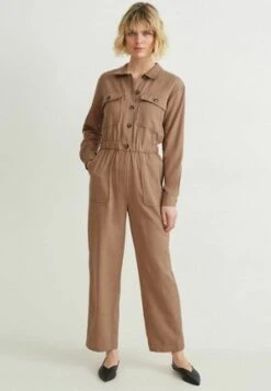 Next STYLE BELTED STANDARD - Jumpsuit - Khaki Green -Next 053db482ae01464e83cac1173ce1f3c8