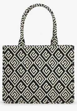 Next JACQUARD STANDARD - Shopping Bag - Black/white -Next 055a0513f4b74bfebeba07611e53e1fc