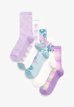 Next ANKLE 5 PACK STANDARD - Socken - Lilac Purple Floral
