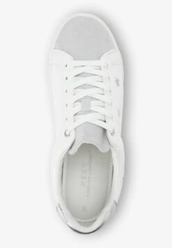 Next FOREVER COMFORT EMBROIDERED STAR - Sneaker Low - White Silver -Next 0791c4d7730842b89cada9c410b9382a