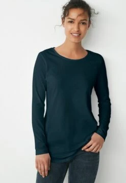 Next LONGLINE LONG SLEEVE CREW NECK STANDARD - Langarmshirt - Duck Egg Blue -Next 07a92663826b4e6786eb5b14ef66b575