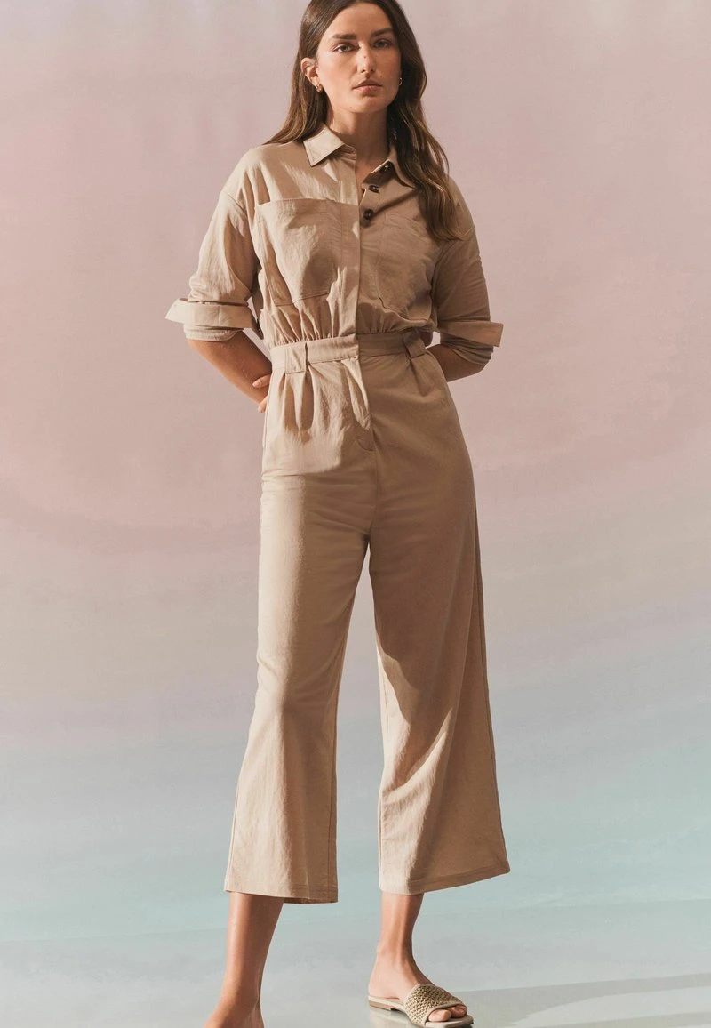 Next LONG SLEEVES UTILITY BOILER STANDARD - Jumpsuit - Neutral Brown 1 Next LONG SLEEVES UTILITY BOILER STANDARD - Jumpsuit - Neutral Brown
