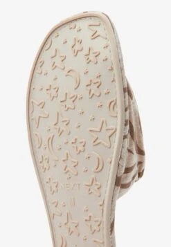 Next SOFT STANDARD - Pantolette Flach - Oatmeal Zebra Animal -Next 09792c20dbf947cfb1f8677ebe517132