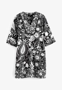 Next KAFTAN WITH STANDARD - Freizeitkleid - Pink Orange Splice Print -Next 09ac7a7bae704ee8b41c39e18623891e