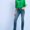 Next ENHANCER PETITE - Jeans Straight Leg - Blue