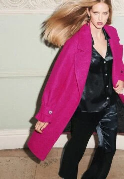 Next Klassischer Mantel - Pink -Next 0b17bb3f6c314ee2b738a47604be5245