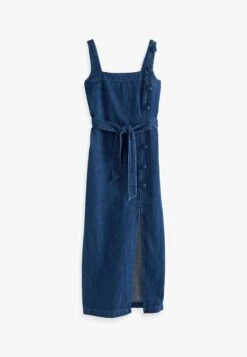 Next BUTTON DETAIL STANDARD - Jeanskleid - Mid Blue -Next 0c24910e76f54a14a7c474f5a6adbd0b