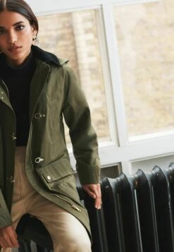 Next Klassischer Mantel - Khaki Green -Next 0c2bac8871d3460294620f6681d84667