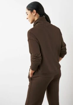 Next FUNNEL NECK STANDARD - Sweatshirt - Brown