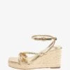 Next FOREVER COMFORT ROPE STANDARD - Keilsandalette - Gold