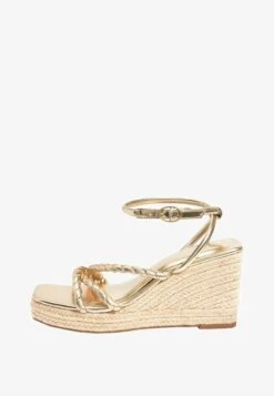 Next FOREVER COMFORT ROPE STANDARD - Keilsandalette - Gold