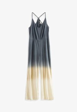 Next OMBRE STRAPPY STANDARD - Jumpsuit - Charcoal Grey Ecru Cream -Next 0d061a4476a645bdb1c588ca31d244e5