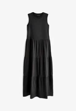Next SLEEVELESS CREW NECK TIERED - Maxikleid - Stone -Next 0d3e551ed58248cbab2b4460a3f1fe4d
