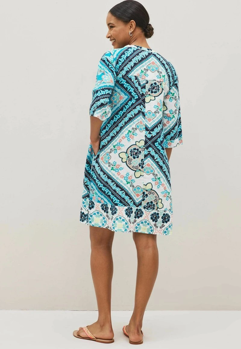 Next KAFTAN WITH STANDARD - Freizeitkleid - Blue Scarf Print 2 Next KAFTAN WITH STANDARD - Freizeitkleid - Blue Scarf Print – Bild 2