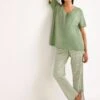 Next SET MATERNITY JERSEY STANDARD - Nachtwäsche Set - Green Check