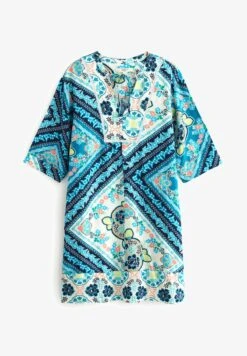Next KAFTAN WITH - Freizeitkleid - Blue Scarf Print -Next 0f0f3d40804c41c7a8c2e706c98a16e7