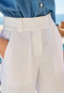 Next WIDE LEG - Stoffhose - White -Next 0fd01af6dfce48af983d5a1964f1fcf0