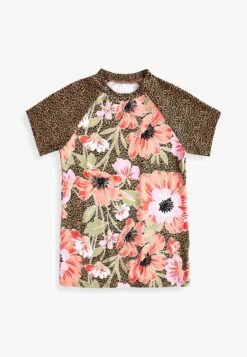 Next SHORT SLEEVE RASH VEST STANDARD - Bikini-Top - Animal Floral -Next 0ff570971dbb47f4a072c72e703d291e