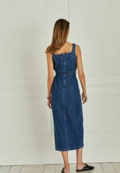 Next BUTTON DETAIL STANDARD - Jeanskleid - Mid Blue -Next 100a4de19c284000a7dd81c1934a7fcc