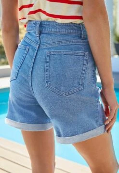 Next MOM COMFORT STRETCH STANDARD - Jeans Shorts - Bright Blue -Next 106daa42d7cf4f6bb69a2805bad0f7e8