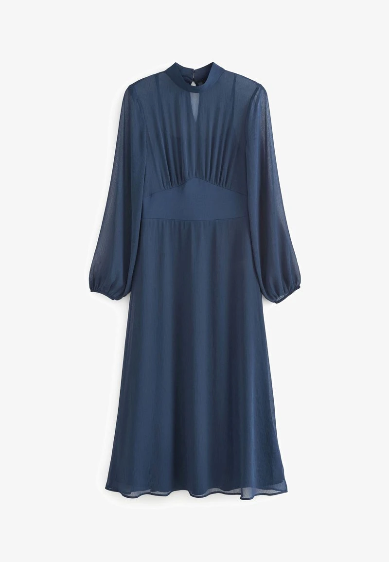 Next LONG SLEEVE SHEER LAYER - Freizeitkleid - Navy Blue 4 Next LONG SLEEVE SHEER LAYER - Freizeitkleid - Navy Blue – Bild 4