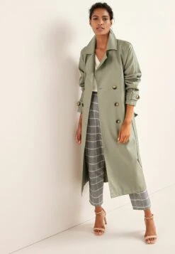 Next BELTED STANDARD - Trenchcoat - Green
