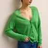 Next BUTTON UP STANDARD - Strickjacke - Bright Green