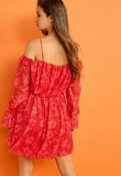 Next LONG SLEEVE - Freizeitkleid - Red -Next 12f6d67c09f04cbb8f1e1f6aac9450f0