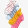 Next TEXTURED 4 PACK - Socken - Blue/ Pink/orange