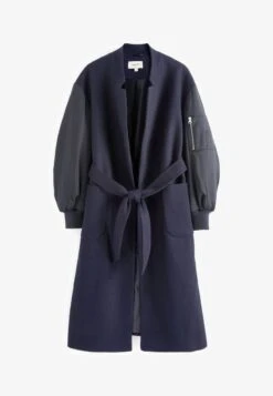 Next SLEEVE STANDARD - Kurzmantel - Navy Blue -Next 1535538e96df40868a580d9ba6747b58