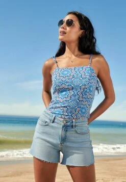 Next SUPER SOFT STANDARD - Jeans Shorts - Mid Blue -Next 154381a011614ef7886287e92eca025e 1