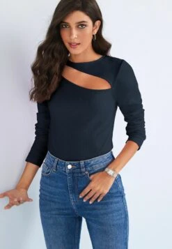 Next CUT OUT DETAIL STANDARD - Langarmshirt - Blue -Next 1608ec01fe2d4fd694797519fd8c142e 1