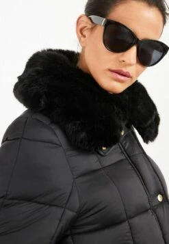 Next QUILTED WITH COLLAR STANDARD - Wintermantel - Black