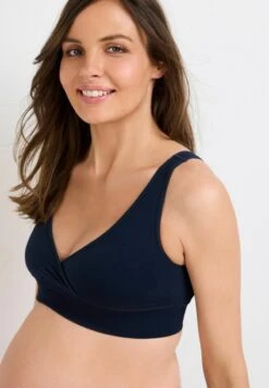 Next WRAP CROSSOVER SEAM FREE 2 PACK - Bustier - Navy Blue Cream