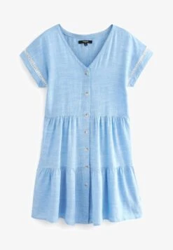 Next BLEND TIERED - Blusenkleid - Blue Chambray -Next 1a597f32465a421a9d4753af0f9db1fb