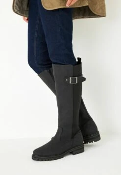 Next FOREVER COMFORT® STITCH DETAIL KNEE HIGH REGULAR/WID - Plateaustiefel - Black