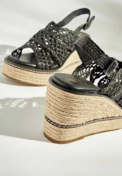 Next FOREVER COMFORT® MACRAME STANDARD - Keilsandalette - Black -Next 1c6b8c5de3334ba9bafcc2ca07e967c3