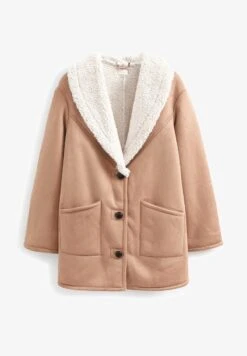 Next ROCHELLE SHEARLING LINED - Kurzmantel - Tan Brown -Next 1cc53fbcc7a3481fab0a0082a6a4a22e