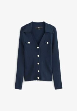 Next UTILITY BUTTON DETAIL PETITE - Strickjacke - Navy Blue -Next 1e720fbc431549cb922a7f2bfb9ff399