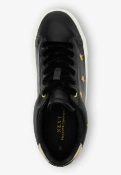Next FOREVER COMFORT EMBROIDERED STAR - Sneaker Low - Black Gold -Next 1fad0f08c06648fe96451ab7a3c85154