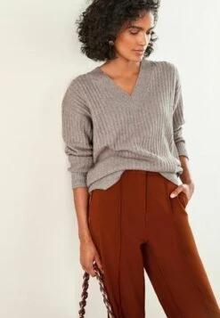 Next ACTIVE OUTDOOR LOOK ZIP NECK - Sweatshirt - Rust Brown -Next 20d48b750012463ba60f0309351d9842