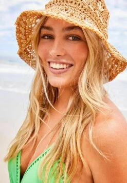 Next STRAW PATTERN BUCKET STANDARD - Hut - Natural