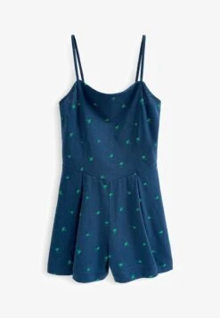 Next STRAPPY CAMI STANDARD - Jumpsuit - Navy Blue Palm Print -Next 228fdd5da6474d7b963e29134707a4f8