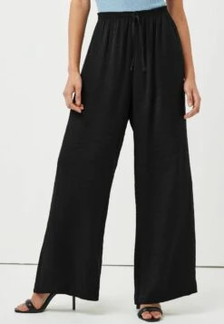 Next WIDE LEG - Stoffhose - Black -Next 244e4229ccb5463cad6158d7b322f3f1