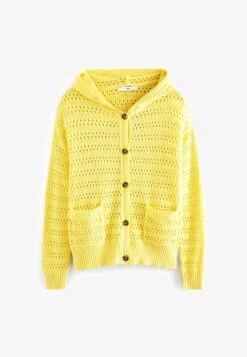 Next STITCH DETAIL STANDARD - Strickjacke - Bright Yellow -Next 24c0546d42d84d8a858c27909608089d