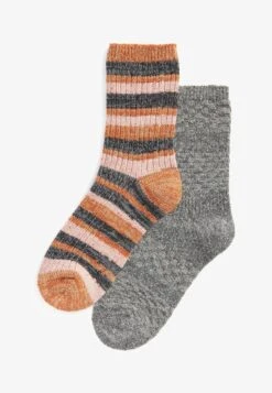 Next THERMAL ANKLE 2 PACK STANDARD - Socken - Grey Striped -Next 25033737638f42148ac78607fb247900 1